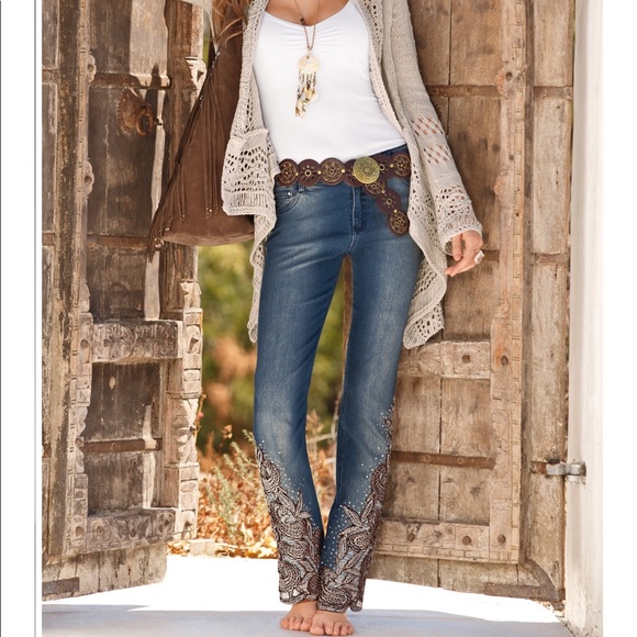 boston proper embellished jeans